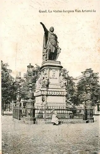 AK / Ansichtskarte Gand_Belgien Statue Jacques Van Artevelde Monument Gand Belgien