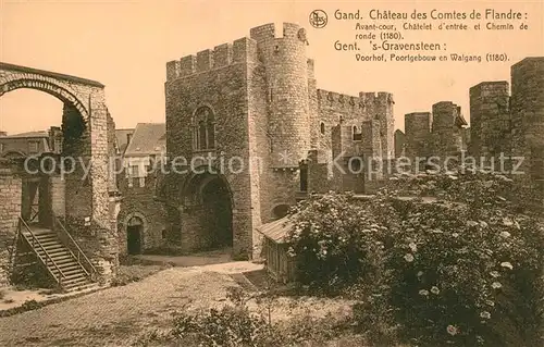 AK / Ansichtskarte Gand_Belgien Chateau des Comtes de Flandres Gand Belgien