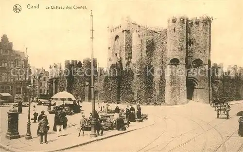 AK / Ansichtskarte Gand_Belgien Chateau des Comtes de Flandre Gand Belgien