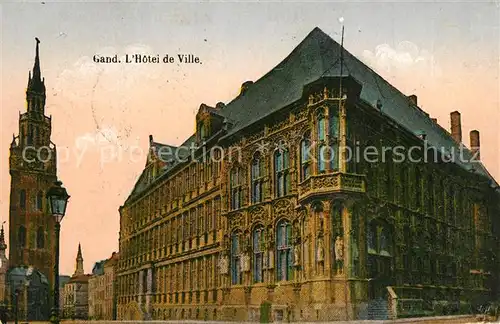 AK / Ansichtskarte Gand_Belgien Hotel de Ville Gand Belgien