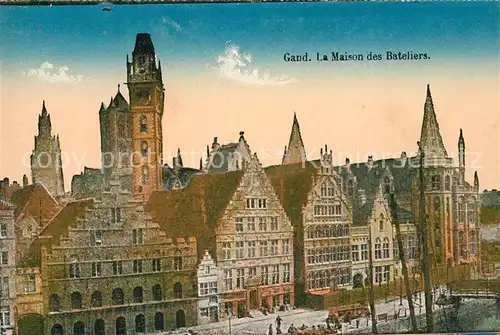 AK / Ansichtskarte Gand_Belgien La Maison des Bateliers Gand Belgien