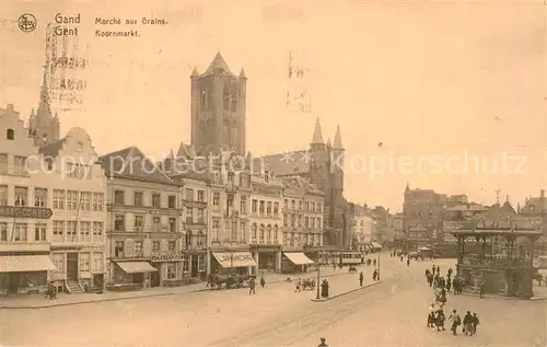 AK / Ansichtskarte Gand_Belgien Marche aux Grains Gand Belgien