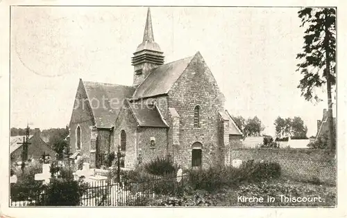 AK / Ansichtskarte Kamp_Heide Kirche in Thiscourt Kamp_Heide