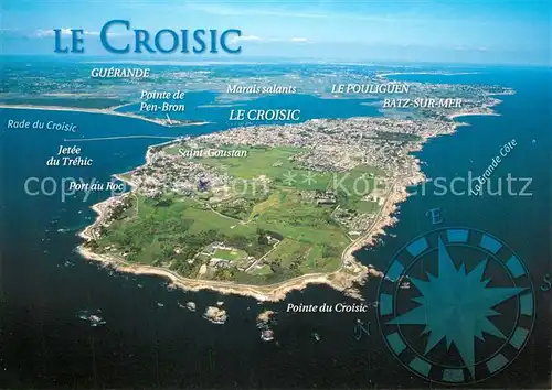 AK / Ansichtskarte Le_Croisic Fliegeraufnahme Halbinsel Le_Croisic