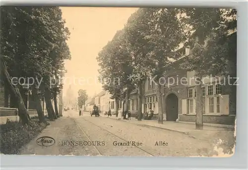 AK / Ansichtskarte Bonsecours_Belgien Grand Rue Allee Bonsecours Belgien