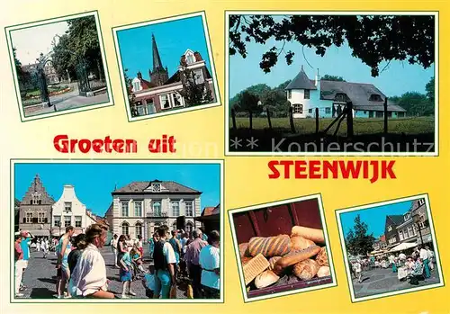 AK / Ansichtskarte Steenwijk Orts und Teilansichten Kirche Markt Brotvarianten Steenwijk