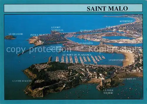 AK / Ansichtskarte Saint Malo_Ille et Vilaine_Bretagne Saint Servan Vue aerienne Saint Malo_Ille et Vilaine