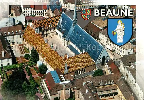 AK / Ansichtskarte Beaune_Cote_d_Or_Burgund Hotel Dieu fonde Vue aerienne Beaune_Cote_d_Or_Burgund