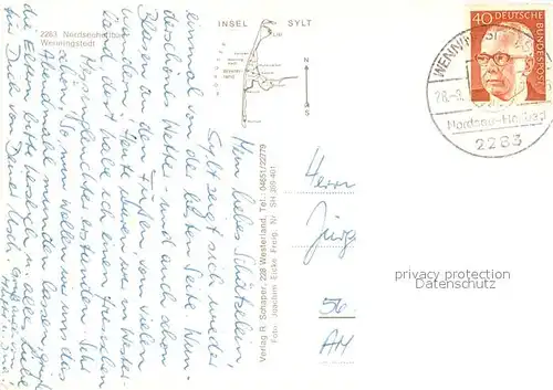 AK / Ansichtskarte Wenningstedt_Sylt Fliegeraufnahme Wenningstedt_Sylt