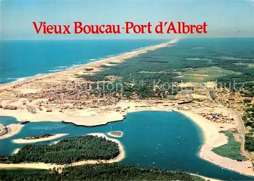 AK / Ansichtskarte Boucau_Bayonne Port dAlbret Vue panoramique aerienne sur la station balneaire Boucau Bayonne