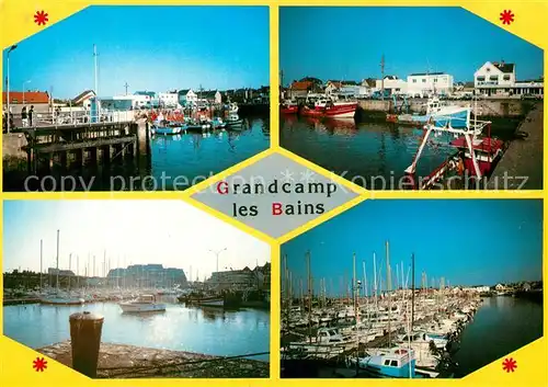 AK / Ansichtskarte Grandcamp_les_Bains Vues diverses des Ports de Peche et de Plaisance Grandcamp_les_Bains