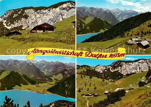 AK / Ansichtskarte Tirol_Region Almgastwirtschaft Dalfaz Rofangebirge Klobenjoch Achensee Karwendel und Pertisau Tirol Region