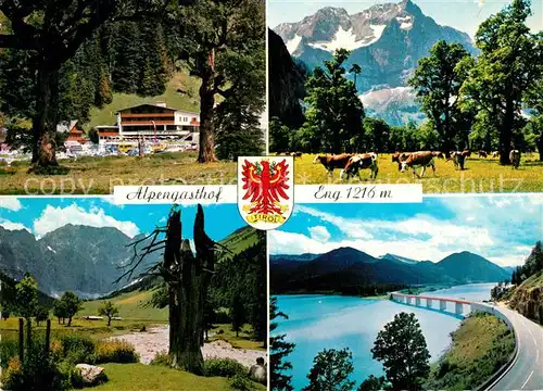 AK / Ansichtskarte Hinterriss_Tirol Alpengasthof Eng am Gr Ahornboden und Karwendel Hinterriss Tirol