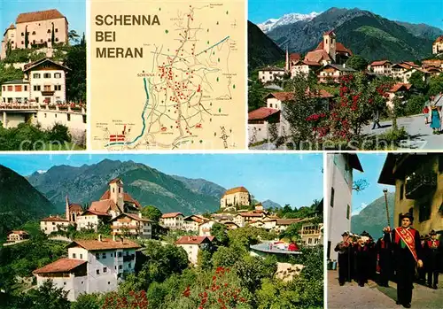 AK / Ansichtskarte Schenna_Meran Veduta di Scena Schenna Meran