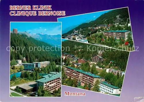 AK / Ansichtskarte Crans Montana Berner Klinik Details Crans Montana