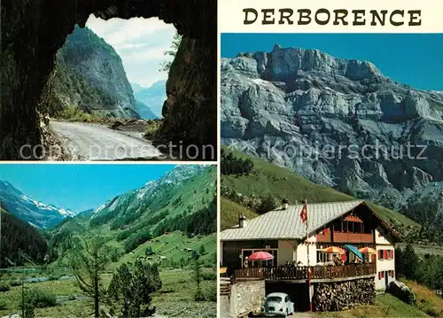 AK / Ansichtskarte Derborence Le val Derbon et le Haut de Cry Auberge du Lac Les Diablerets et Tour Saint Martin Derborence