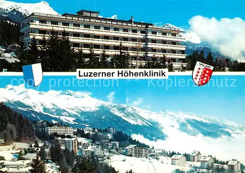 AK / Ansichtskarte Montana_VS Luzerner Hoehenklinik Montana_VS