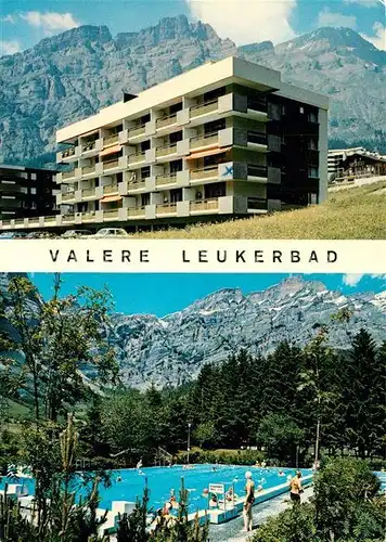 AK / Ansichtskarte Leukerbad Ferienwohnungen Valere Schwimmbad Leukerbad