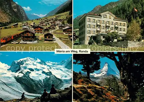 AK / Ansichtskarte Randa Haus Maria am Weg Zermatt Gornergrat Matterhorn Randa