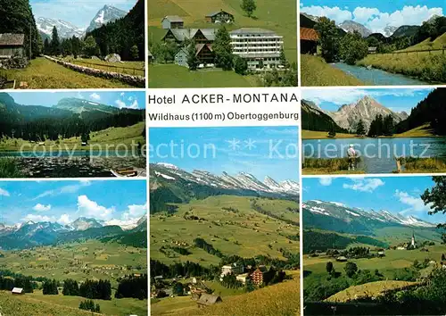 AK / Ansichtskarte Lisighaus_Wildhaus Hotel Acker Montana Teilansichten Panorama 
