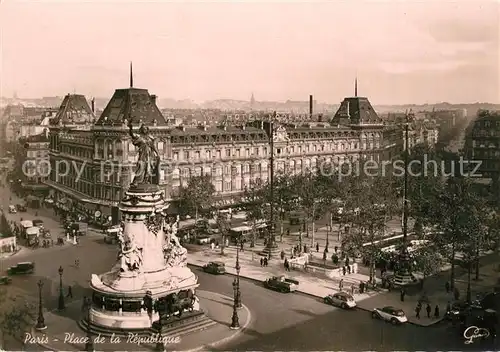 AK / Ansichtskarte Paris Place de la Republique Paris