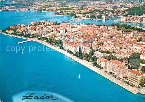 AK / Ansichtskarte Zadar_Zadra_Zara Fliegeraufnahme Zadar_Zadra_Zara
