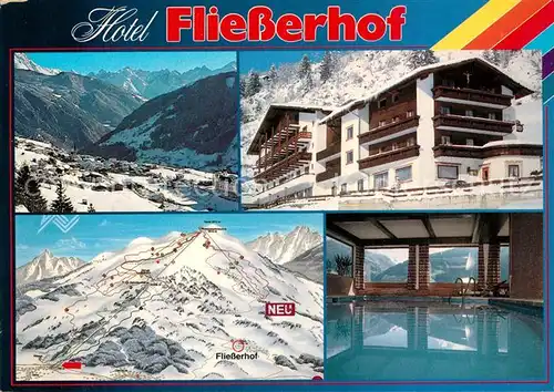 AK / Ansichtskarte Fliess Hotel Fliesserhof Skipisten Schwimmbad Fliess