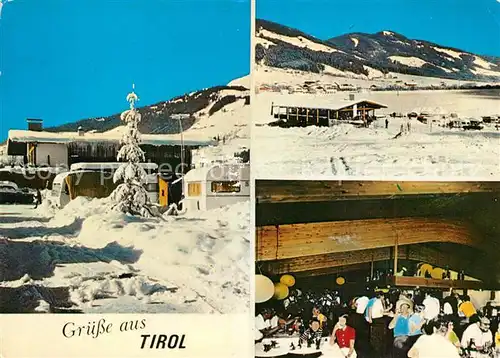 AK / Ansichtskarte Brixen_Suedtirol Wintercampingplatz Restaurant Brixen im Tale Brixen Suedtirol