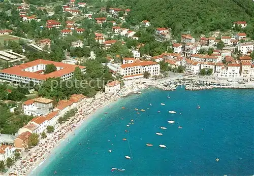 AK / Ansichtskarte Moscenicka_Draga_Kroatien Fliegeraufnahme mit Strand Moscenicka_Draga_Kroatien