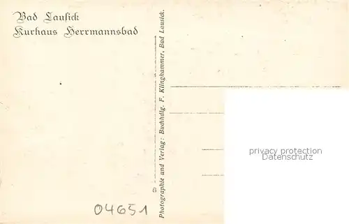 AK / Ansichtskarte Bad_Lausick Kurhaus Herrmannsbad Bad_Lausick