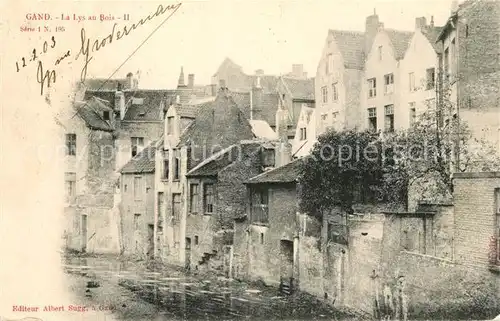 AK / Ansichtskarte Gand_Belgien La Lys au Bois Gand Belgien