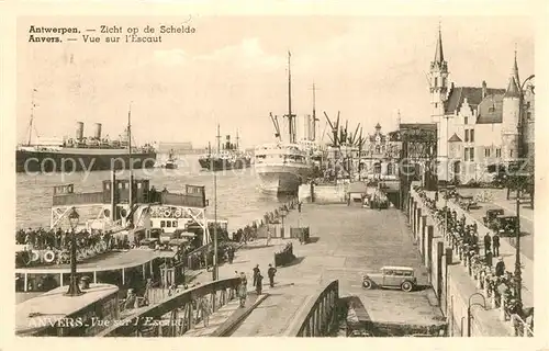 AK / Ansichtskarte Antwerpen_Anvers Zicht op de Schelde Antwerpen Anvers