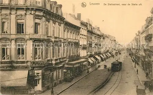 AK / Ansichtskarte Leuven De Statiestraat naar de Statie uit Leuven