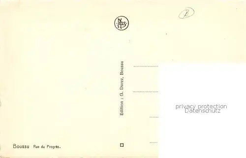 AK / Ansichtskarte Boussu Rue du Progres Boussu