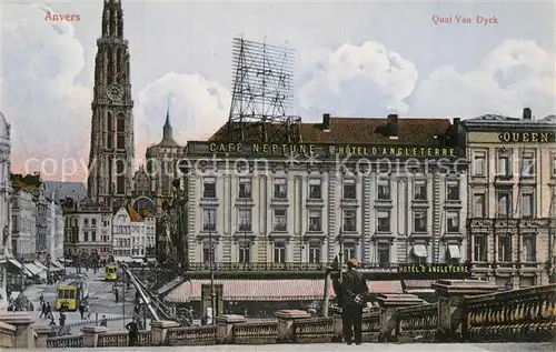 AK / Ansichtskarte Anvers_Antwerpen Quai Van Dyck Anvers Antwerpen