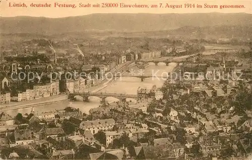 AK / Ansichtskarte Luettich Deutsche Festung Stadtansicht Luettich