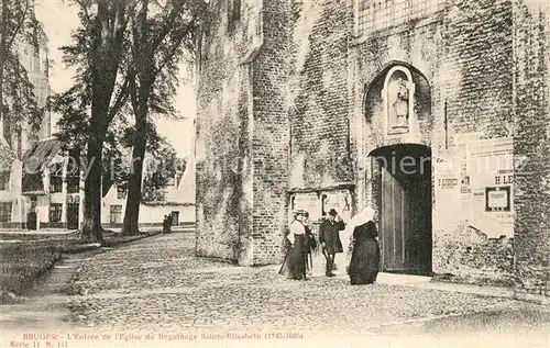 AK / Ansichtskarte Bruges_Flandre Eglise du Beguinage Sainte Elisabeth Bruges_Flandre