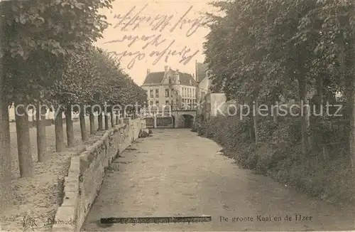 AK / Ansichtskarte Dixmude De groote Kaai en de Ijzer Dixmude