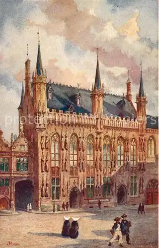 AK / Ansichtskarte Brugge Het Stadhuis Brugge