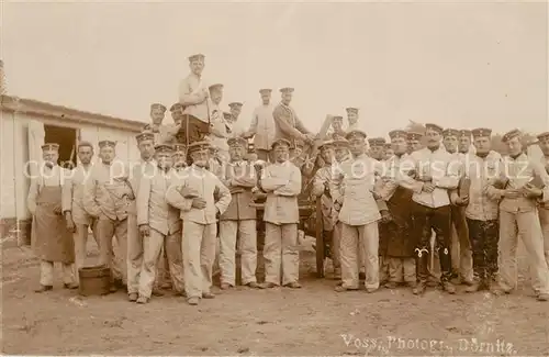AK / Ansichtskarte Militaria_Deutschland_WK1 D?rnitz Foto Lager  