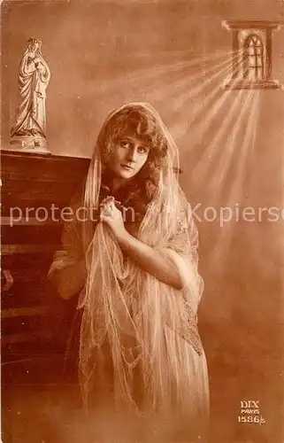 AK / Ansichtskarte Foto_DIX_Paris_Nr. 1586 5 Frau Madonna Beten Foto_DIX_Paris_Nr.