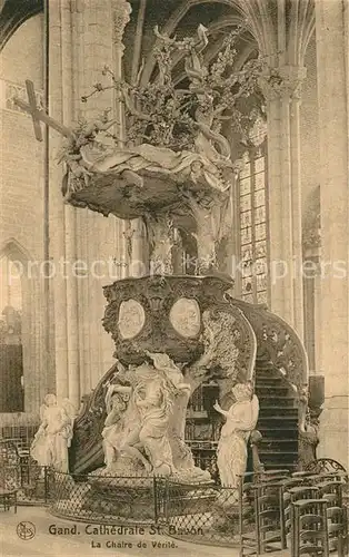 AK / Ansichtskarte Gand_Belgien Cathedrale Saint Bavon La Chaire de Verite Serie 3 No 48 Gand Belgien