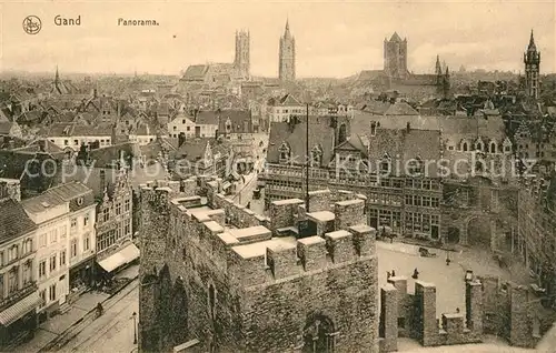AK / Ansichtskarte Gand_Belgien Panorama de la ville Cathedrale Eglise Gand Belgien