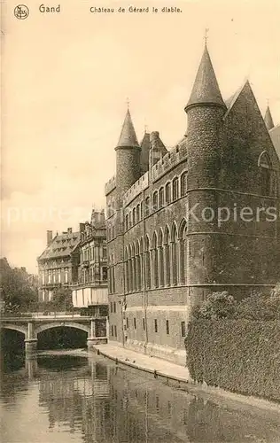 AK / Ansichtskarte Gand_Belgien Chateau de Gerard le Diable Gand Belgien