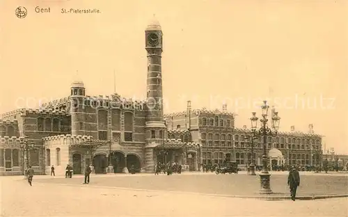 AK / Ansichtskarte Gent_Gand_Flandre St Pietersstatie Gent_Gand_Flandre