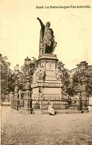 AK / Ansichtskarte Gand_Belgien Statue Jacques Van Artevelde Monument Gand Belgien