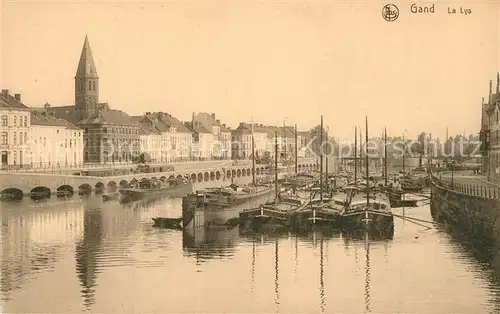 AK / Ansichtskarte Gand_Belgien La Lys Bateaux Serie 3 No 65 Gand Belgien