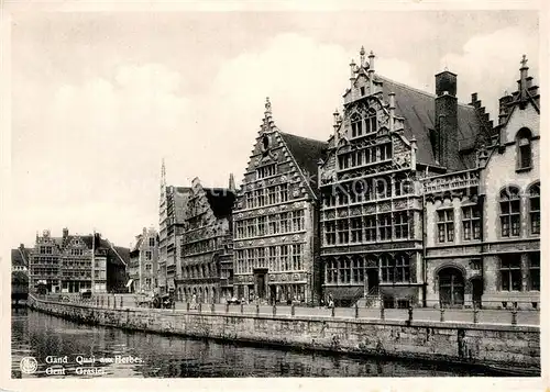 AK / Ansichtskarte Gand_Belgien Quai aux Herbes Gand Belgien