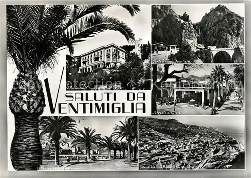 AK / Ansichtskarte Ventimiglia_Liguria Villa Voronoff Ponte S Luigi Passeggiata Mercato Panorama 