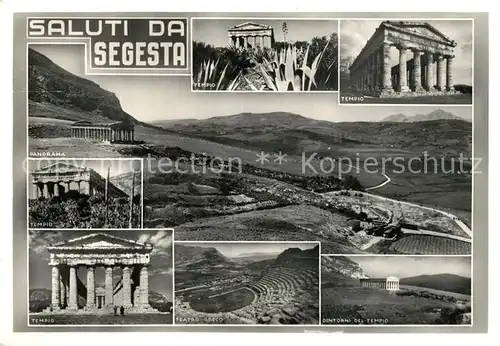 AK / Ansichtskarte Segesta Panorama Tempio Teatro Greco Dintorni del Tempio Segesta